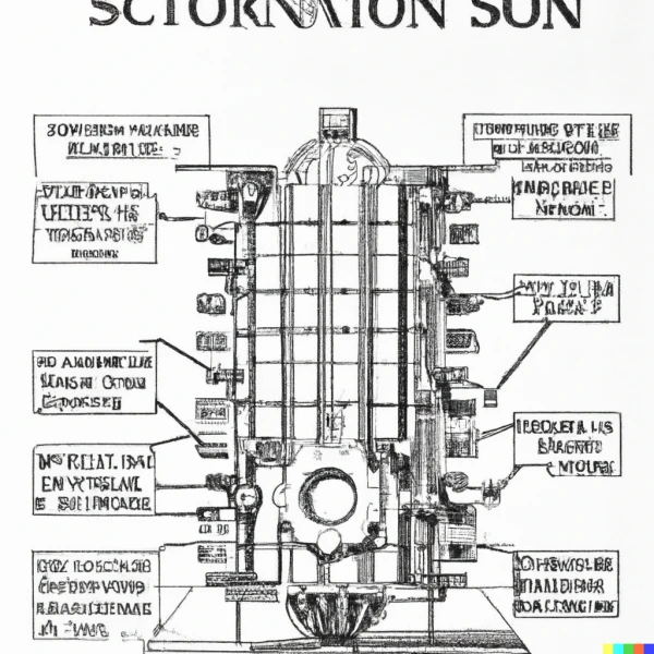 Modelo primigenio de SMR en estilo de libro antiguo