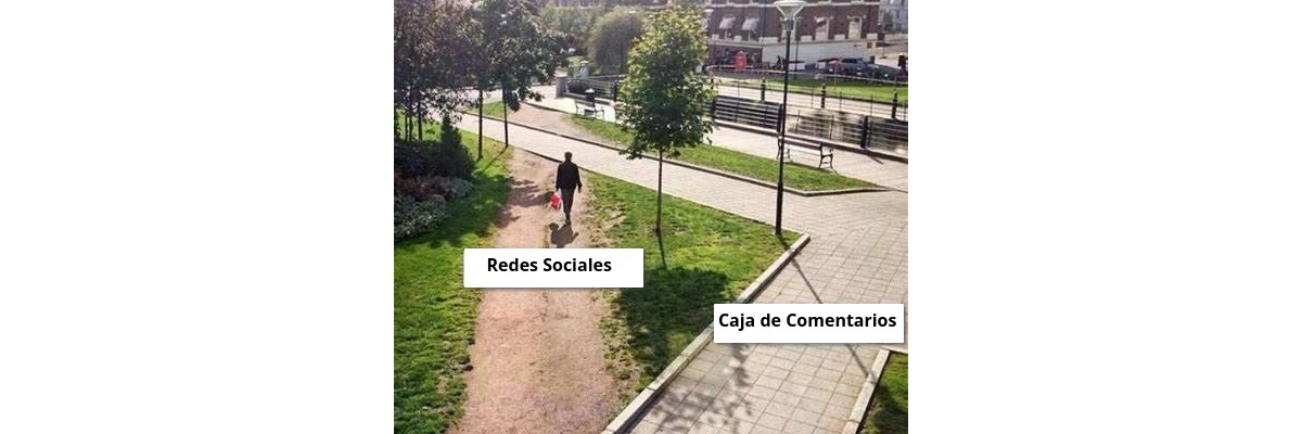 Meme acerca de Redes sociales vs comentarios