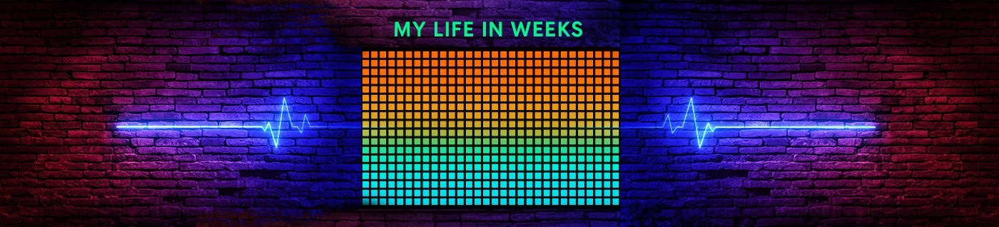 Una reflexión sobre el paso del tiempo, los momentos que nos definen y cómo ver nuestra vida —una semana a la vez— puede ayudarnos a encontrar sentido. /posts/168-life-in-weeks/featured-image.webp