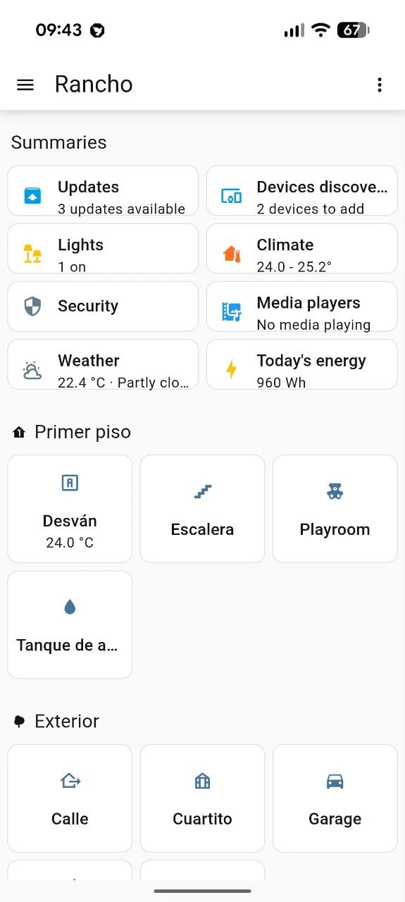 Home Assistan en Android